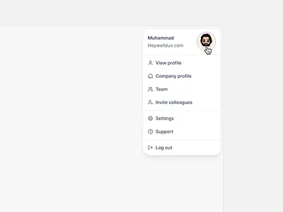 Account Dropdown account dropdown dashboard dropdown design dropdown dropdown design figma dashboard dropdown figma dropdown design icons design