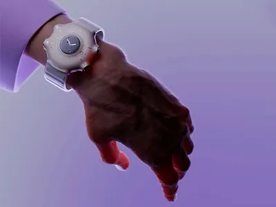 Futuristic 3D Wristwatch Render 3d 3d design 3d futuristic watch 3d model 3d modelling 3d render 3d rendering 3d watch 3d wristwatch abstract shapes creative futuristic futuristic design futuristic watch graphic design purple watch watch design wristwatch wristwatch design