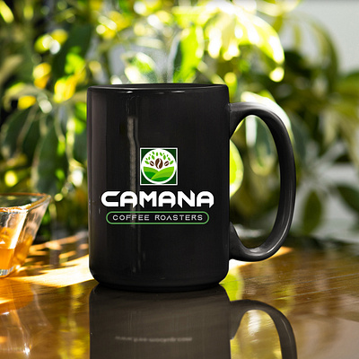 Mug Design Camana Coffee Roasters branding design graphic design illustration logo typography vector