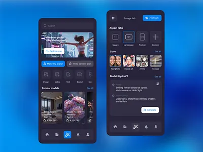 Iconset for AI generative app ai app art artificial intelligence chatgpt create generate generative icons icons set mobile app outline prompt ui ux