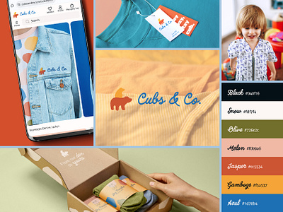 Cubs & Co. | Children’s apparel branding apparel bear branding children clothes clothing cub fashion fun identity kid kids logo logomark youth