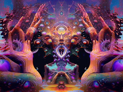 Morphogenetic Cognition abstract animation color colorful dimensions forms futuristic geometric gradient graphic design illustration imagination meditation motion graphics pattern print psychedelic shading shapes vibrant