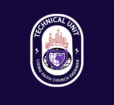 TECHNICAL UNIT LOGO art david oyedepo downsign electronic fire graphic design living faith church logo design technical technology unit