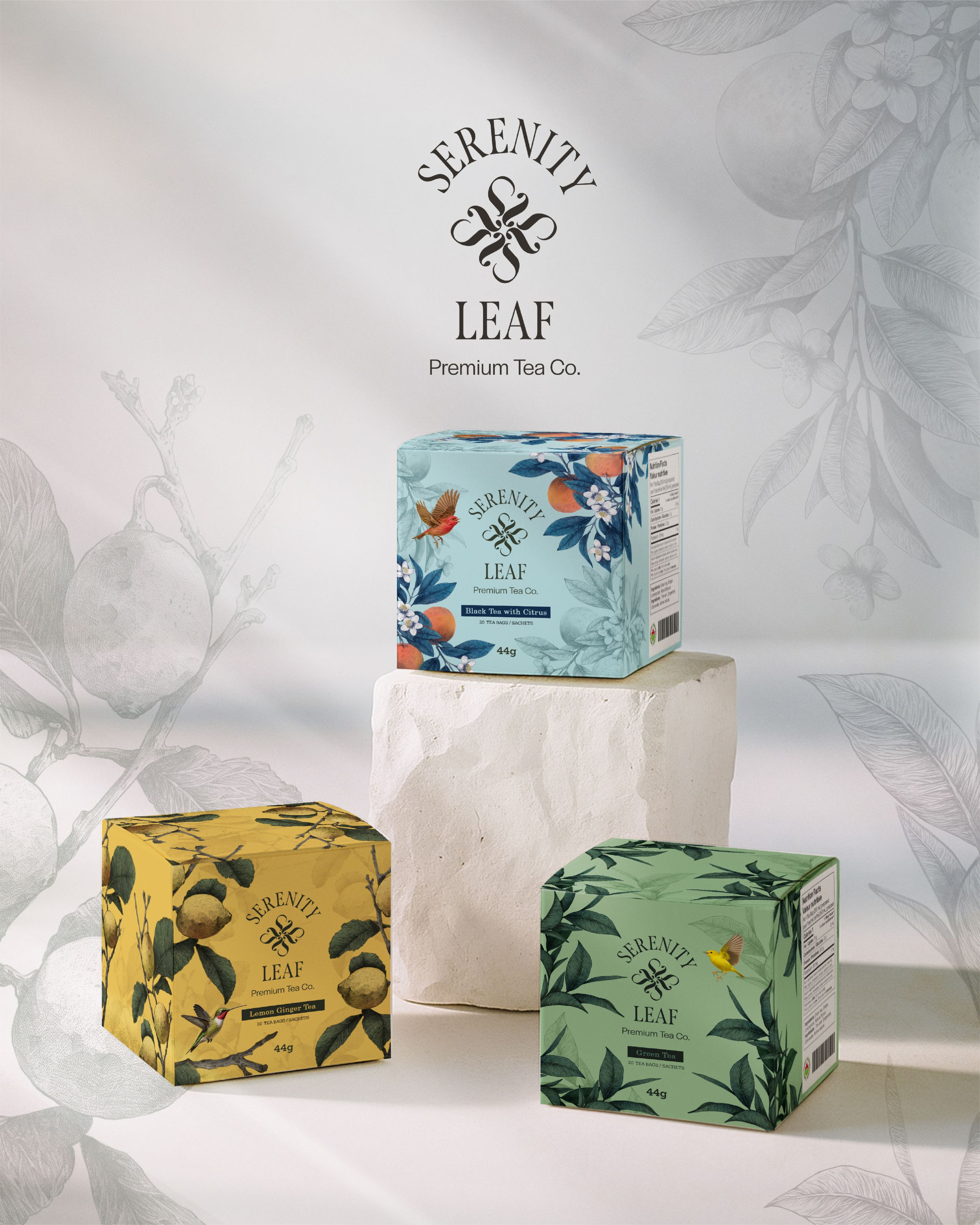 Tea Package Design and Illustration _ Case Study branding digital art graphic design illustration logo packaging design photoshop