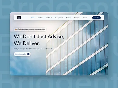Consulting firm landing page business consulting consulting firm desktop landing page landing page product design ui uiux ux website