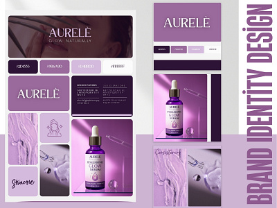 Brand Identity Design for Aurele brand identity design branding graphic design logo minimalistic and modern design packaging design