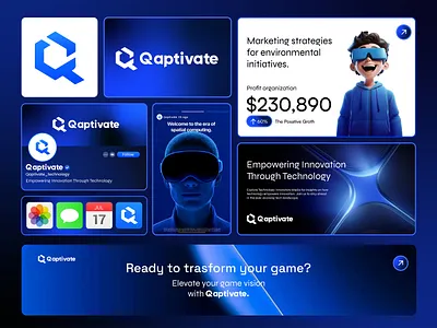 Modern Tech Logo Design | Minimal Futuristic Branding Identity brand identity