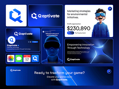 Modern Tech Logo Design | Minimal Futuristic Branding Identity brand identity