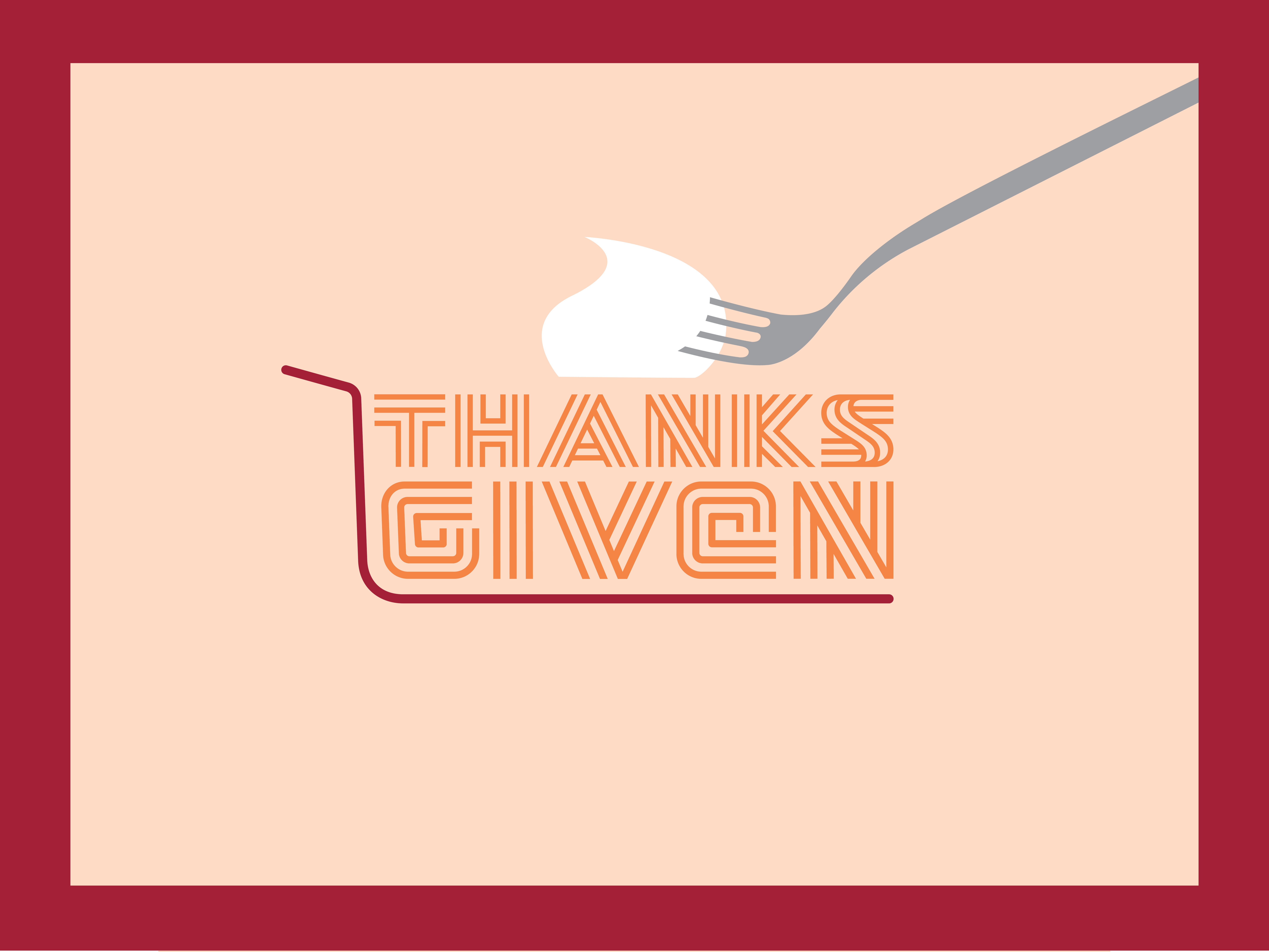 Thanks Given Thanksgiving Animation autumn christmas fall holiday holiday card illustration thanksgiving thanksgiving card typography vector