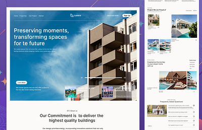 Real State landing Page app dashboard figma design graphic design landing page ui uiux