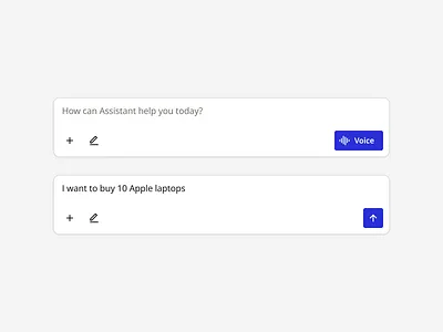 AI conversation bar agent ai assistant bot component conversation dashboard ui ux