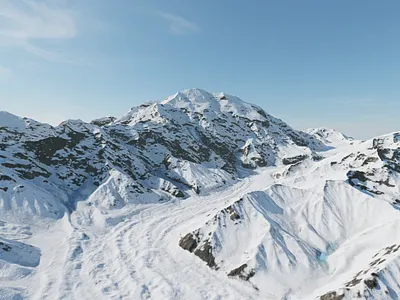 Mount Denali 3D terrain model unreal engine