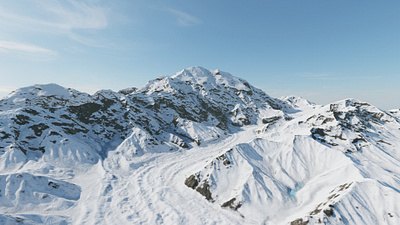 Mount Denali 3D terrain model unreal engine