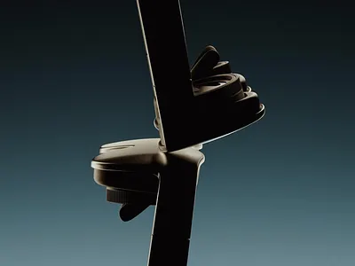 Stacking 3D Arm Concept 3d 3d abstract art 3d art 3d art work 3d design 3d model 3d modelling 3d render 3d rendering 3d stacking arm clean dark dark tone design gradient graphic design joint minimalist modern simple