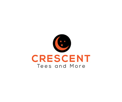 Crescent tees and more branding graphic design logo