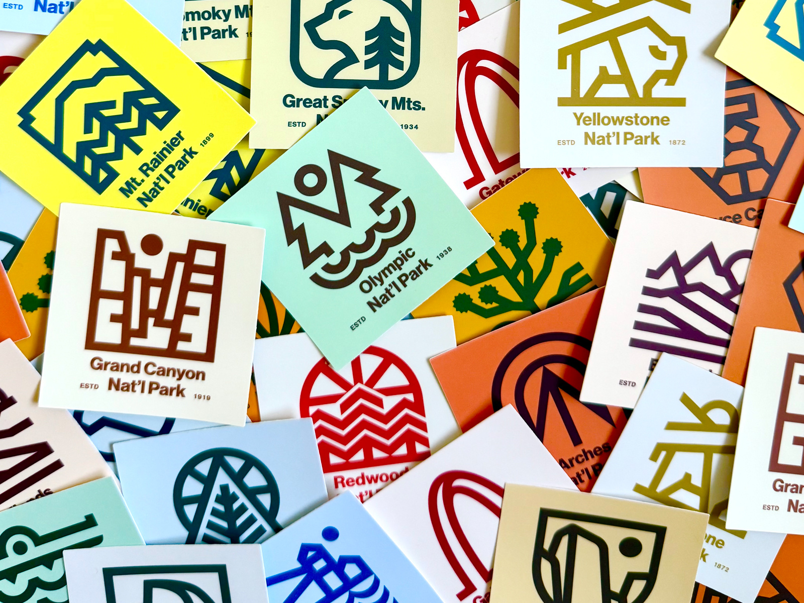 Example of National Park Stickers