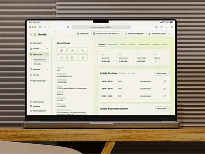 Therapist’s Toolkit - Practice Management UI | Minimum Code dashboard green design practice management platform table therapist management therapists toolkit ui user profile ux