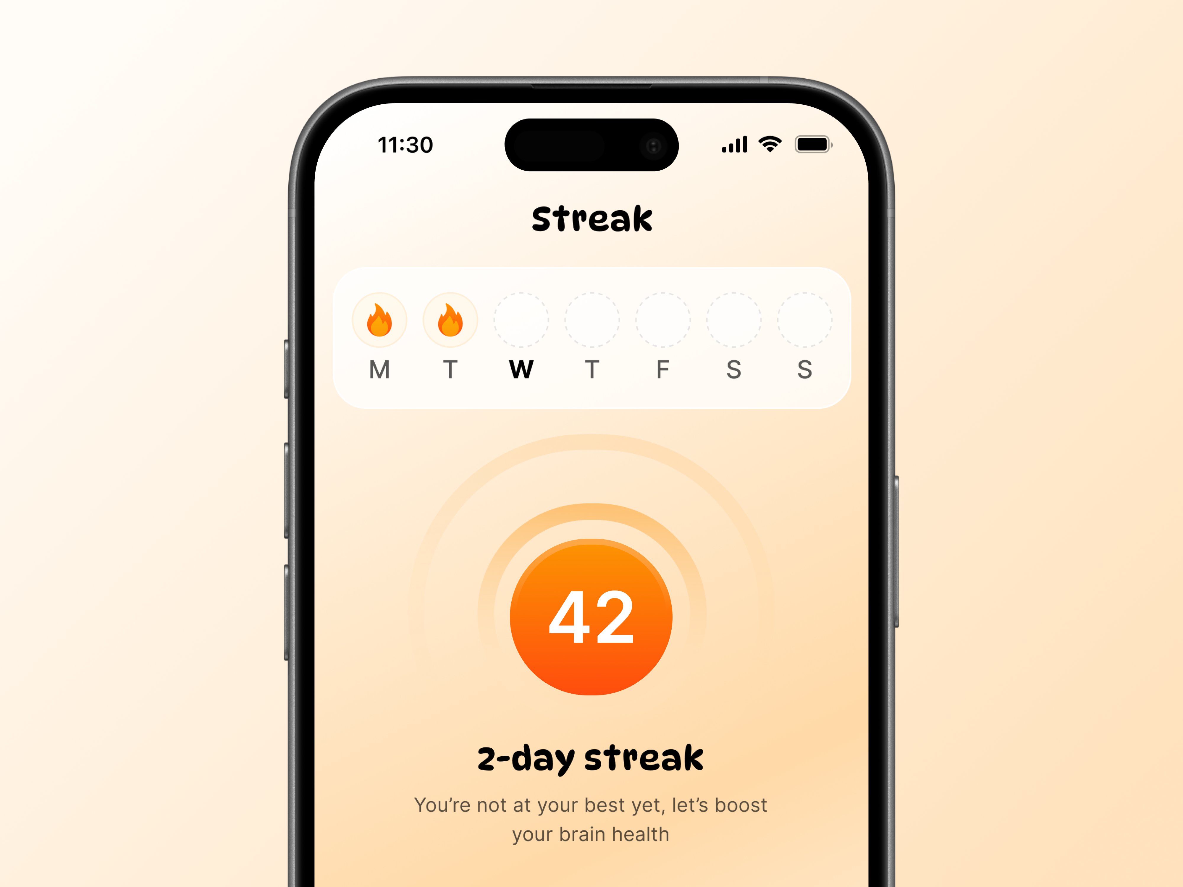 Streak UI branding design mockup ui uidesign uiux