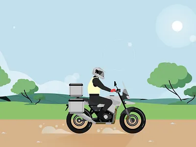 Riding a Motorcycle motor