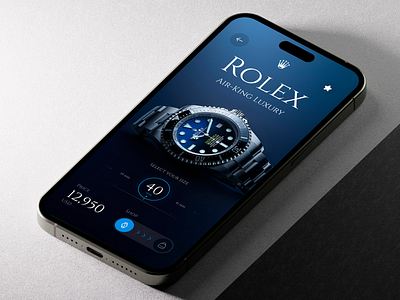 ⌚ Rolex Luxury Store App — Digital Elegance Concept app design app mobile branding inspiration ios luxury design minimalism mobile design product design rolex ui concept ui design ui ux user experience user interface ux design watch app