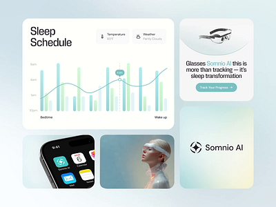 AI Sleep Tracker Branding brand brand identity fitness healthy identity startup visual identity
