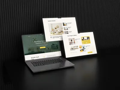 Interior Design Landing Page architecture clean decor furniture graphic design home design homedecor homepage interior architecture interior design interiors landing page living room minimalist ui ui design uiux web design website website design