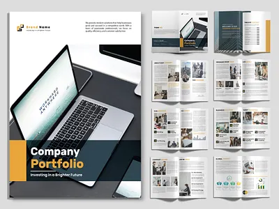 Company Portfolio Design landscape brochure