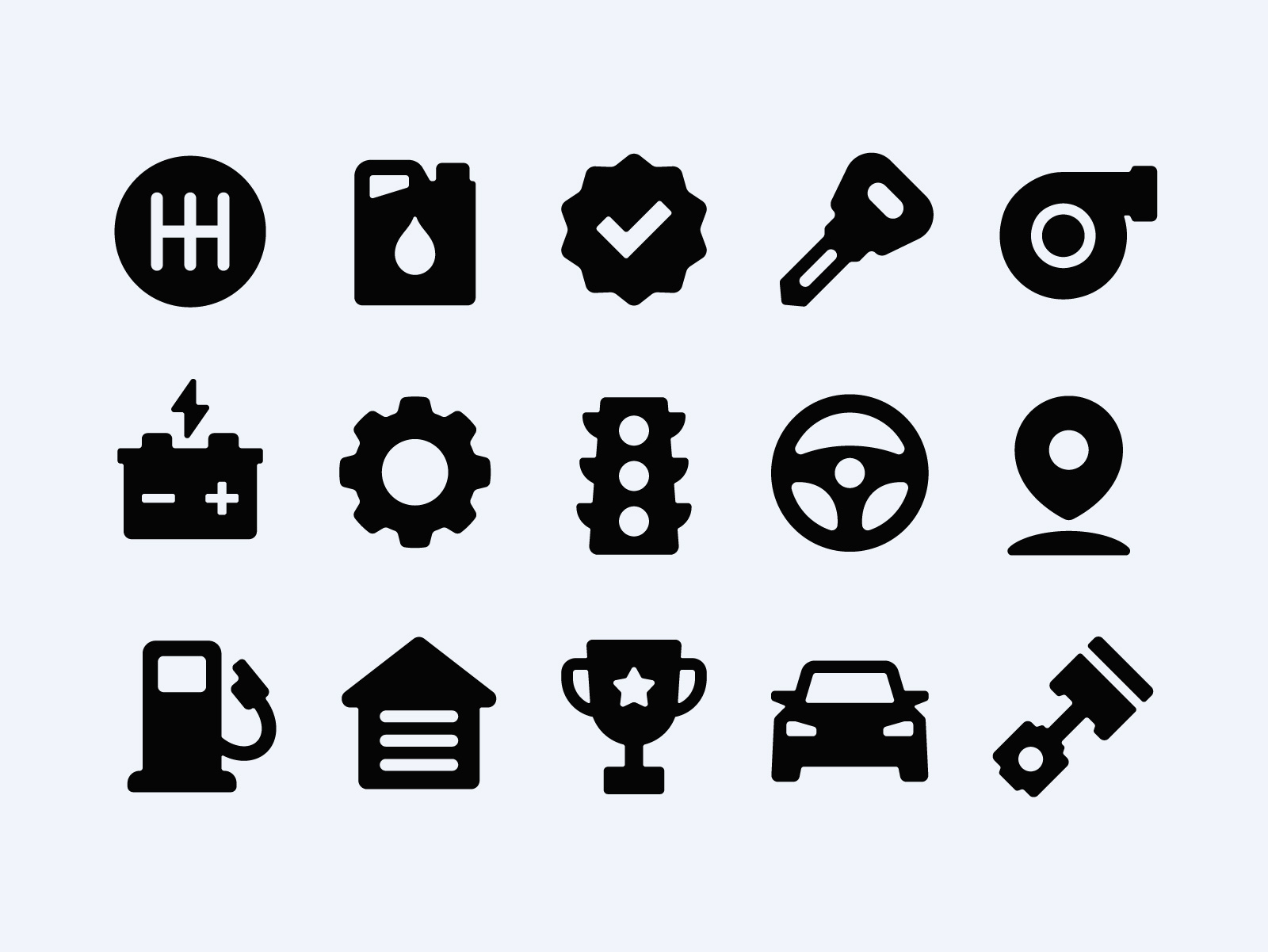 Automobile icons auto automobile car icons vector