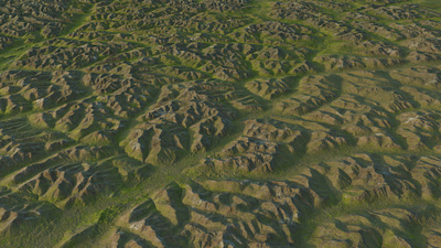 Gates of Artic - large scale 3D terrain map large scale