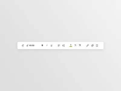🍔 Text bar affordance change text clean font size initial state navigation bar real project saas signifier text text bar typography user interface video editor