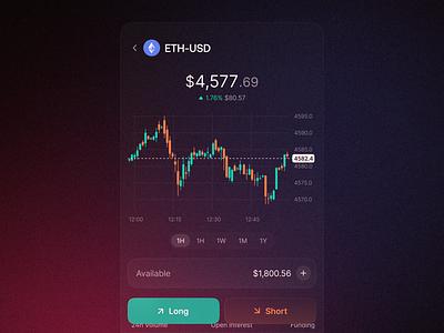 Junction Mobile Perps app buy clean crypto defi design junction long perp perps trading product product design sell short trading ui ui design ux web3