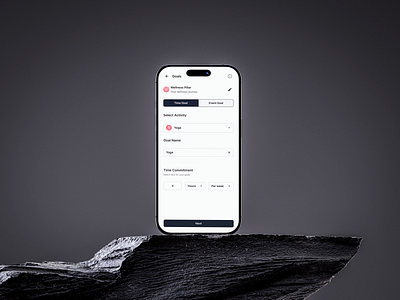 Goal Screen app concept app dashboard app interface clean ui daily goals dribbble inspiration fitness app design goal setting app ios app design lifestyle app minimal design mobile app design mobile ui mobile ux modern ui productivity app ui design user interface design ux design wellness app
