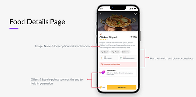 Food Description Page description design details figma food mobile product design ui ux