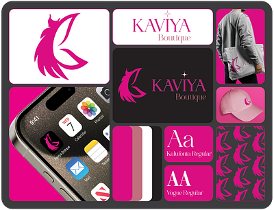 Kaviya Boutique Logo branding graphic design logo logo design