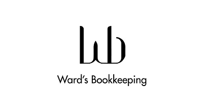 Ward's bookkeeping financial minimal logo brand strategy