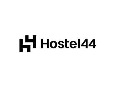Hostel 44 bed brandmark hostel hotel logo logodesign storozhevantosha symbol travel