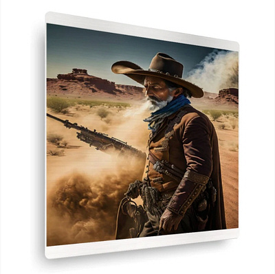 Vertical Metal Poster - Western Era Art 2 western and country