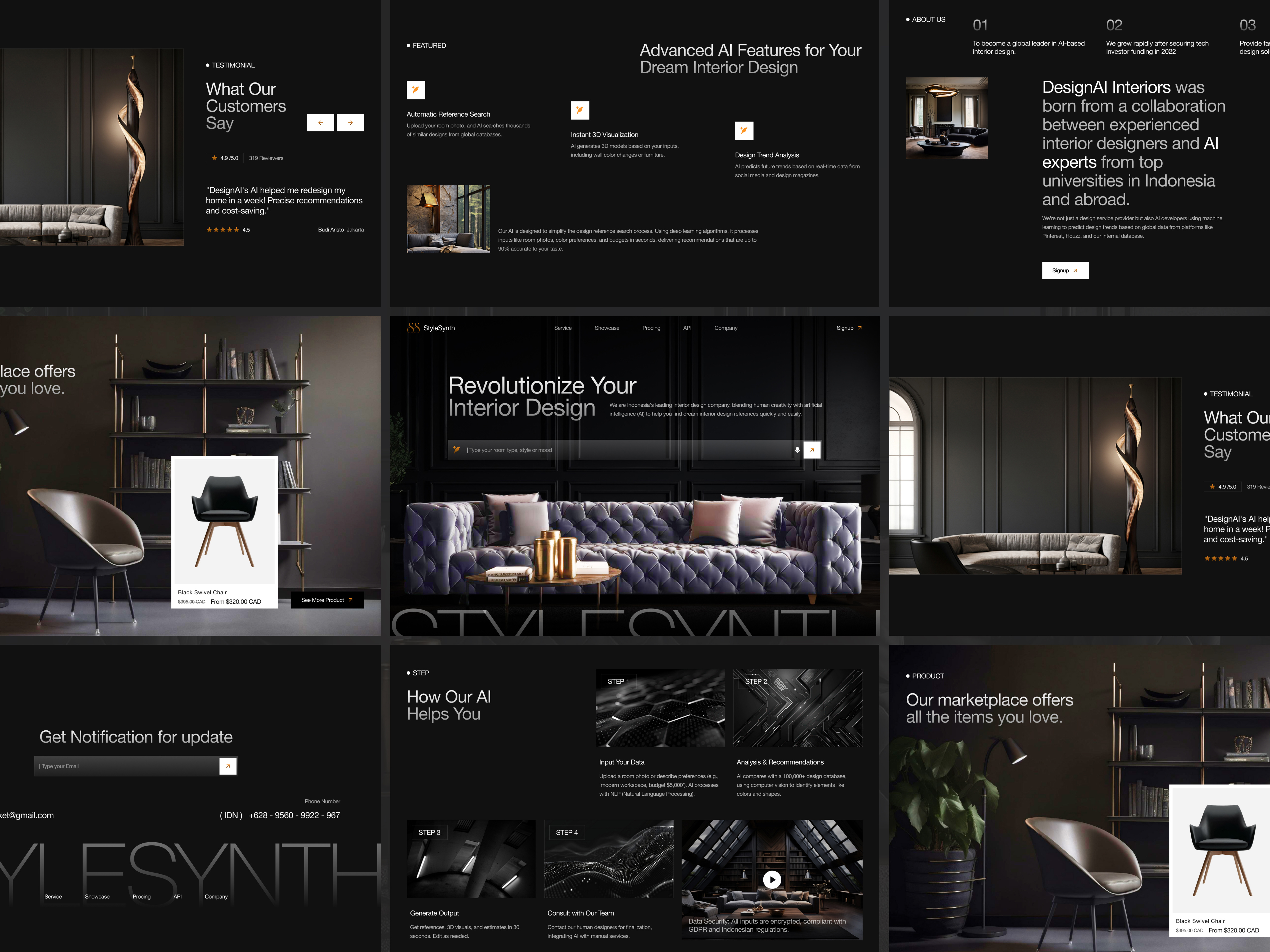 Example of Full Website & Responsive UI UX Design 