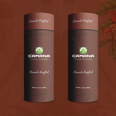 Tube Design Camana Coffee Roasters branding design graphic design illustration logo typography vector