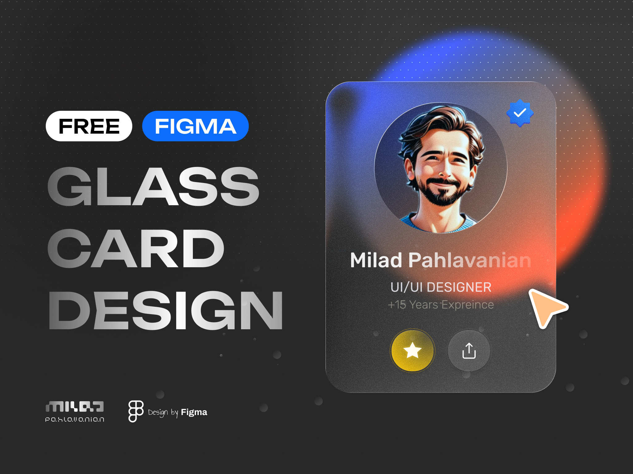 User Profile Card Design : Free Source apple design dribbble effect farsi figma free freebie glass glass design graphic design liquid liquid glass milad pahlavanian ui ui designer دیزاین طرح آماده طرح فیگما فیگما پروژه رایگان