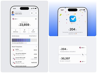 Valura - Finance Mobile App ai app clean design convert currency design finance finance app mobile monthly expense receipt transaction ui ui design uiux wallet