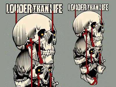 Artwork for Louder Than Life 2025 cartoon character design festival graphic design illustration music skull vector