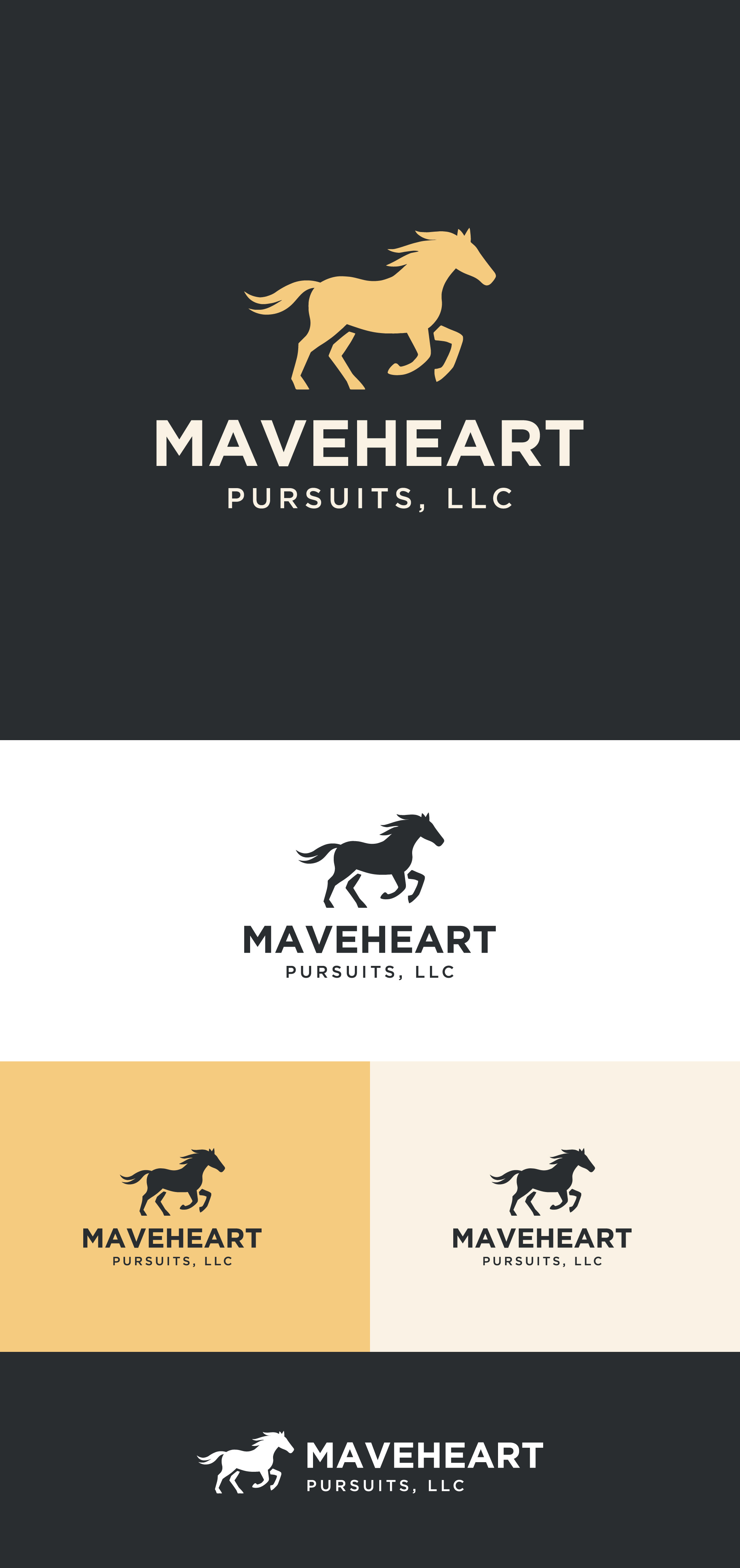 MAVEHEART PURSUITS Logo Exploration 3d animation branding graphic design logo motion graphics ui