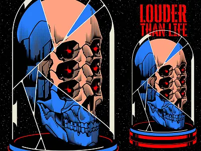 Artwork for Louder Than Life 2025 cartoon character design festival graphic design illustration music skull vector