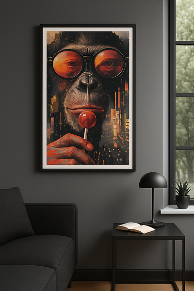 Monkey' 1 graphic design
