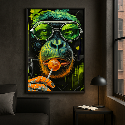 Monkey' 3 graphic design