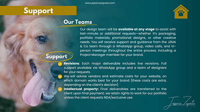 JZ MA&CO + Won Dog Food Proposal branding colors design elements graphic design icons images portfolio proposal
