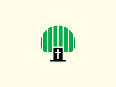 Grace Reformed Church bible branding church cross death grace graphic design illustration leaves life logo logo design protestant reformed root shapes stripe symbolism tree vector