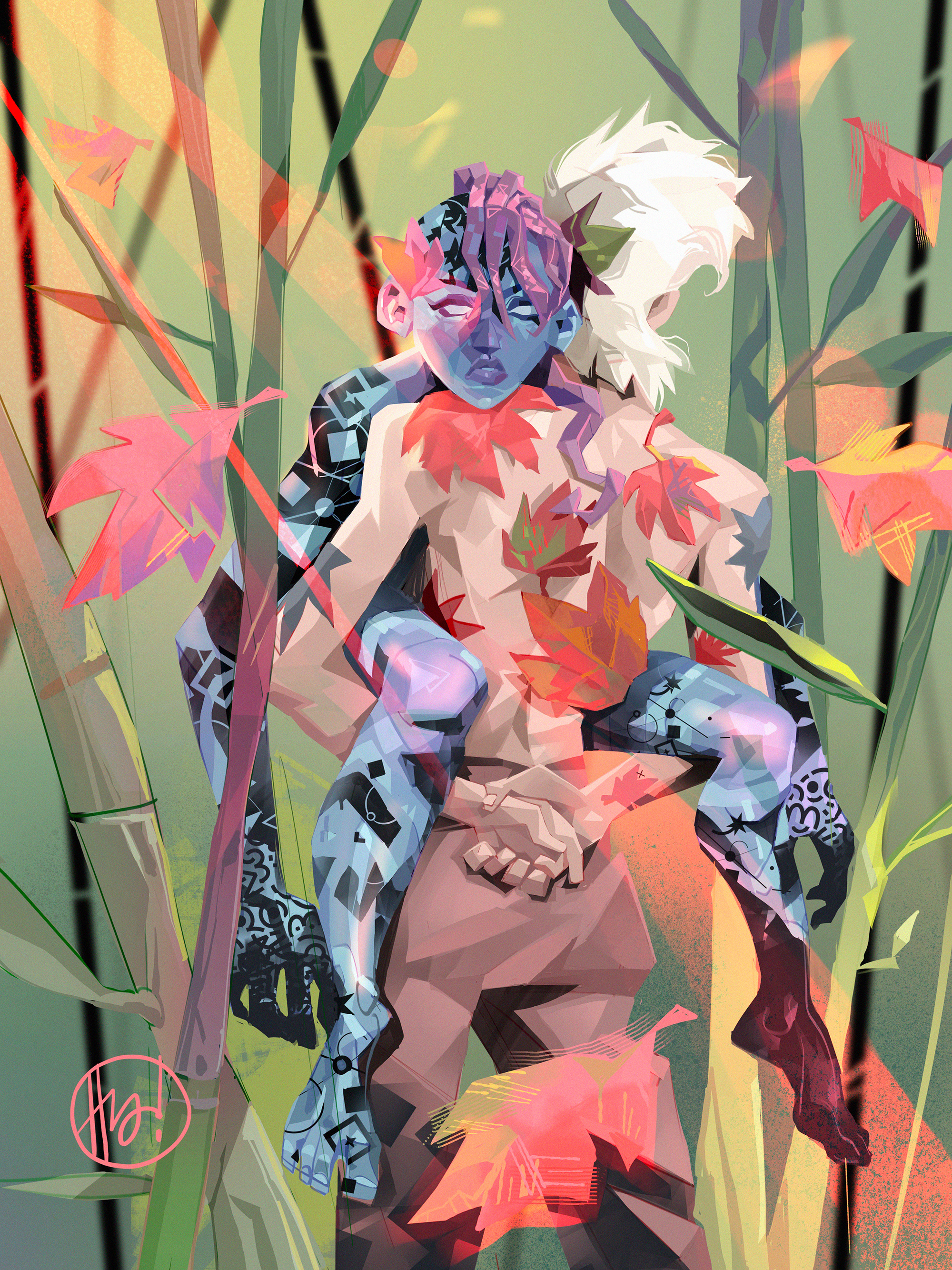 At the End of the Rainbow 🌈 couple illustration lifestyle love love story savage wild