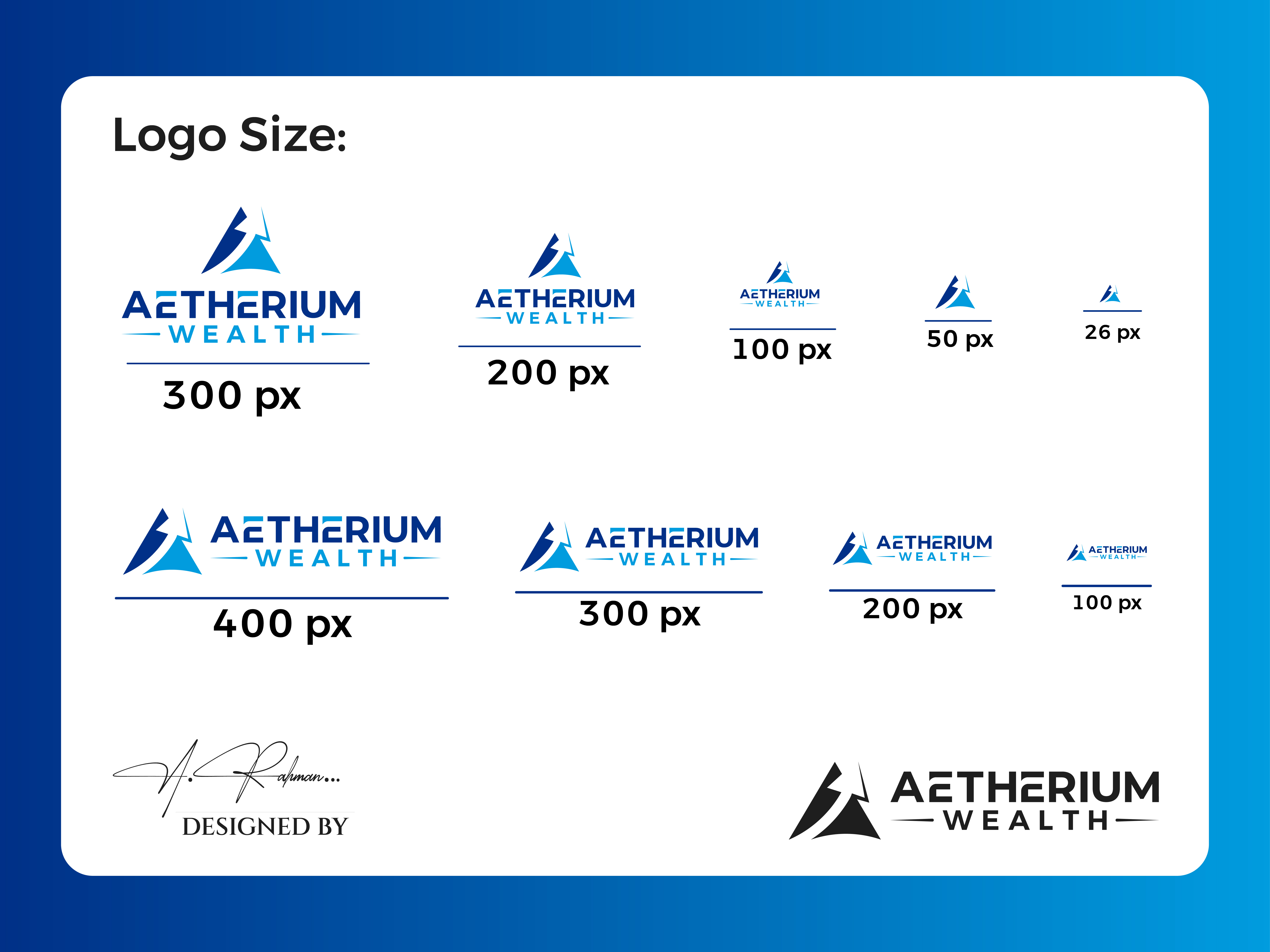 Example of Modern Financial Brand Logo & Identity 
